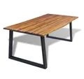 Produktbild: vidaXL Esstisch Esstisch Massivholz 200x90 cm (1-St)