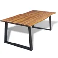 Produktbild: Akazienholz Massiv Esstisch 200x90 cm Esszimmertisch Holztisch Tisch vidaXL