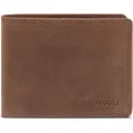 Produktbild: REDOLZ Leder Geldbörse Leather Essentials Wallet Side Flap 8CC Brown braun - Braun