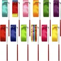 Produktbild: CampTeck U7151 2 m Rhythmische Sportgymnastik Band, Schwungband, Turnband, Tanzbänder -Mehrfarbig -12er Pack