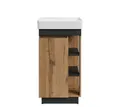 Produktbild: Planetmöbel Badmöbel-Set Nyx, (Waschbeckenunterschrank, 1-St., Waschbecken mit Unterschrank), Badezimmer Waschtisch 50 cm
