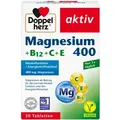 Produktbild: DOPPELHERZ Magnesium 400+B12+C+E Tabletten 30 St