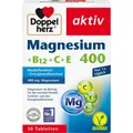 Produktbild: DOPPELHERZ Magnesium 400+B12+C+E Tabletten 30 St