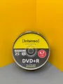Produktbild: Intenso DVD-R 16x Speed 4,7GB 120 Minuten DVD Rohlinge Brenner 25er Spindel