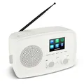 Produktbild: MEDION Internetradio mit DAB+ Life IRE-1 (WLAN, DAB Plus UKW Radio, Bluetooth, EQ, Tropfwasserschutz, Teleskopantenne, Spotify Connect, Wecker, Schlummerfunktion, Einstellbarer Display-Dimmer) weiß
