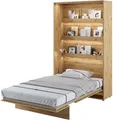 Produktbild: Wandklappbett Bed Concept 120x200 Schrankbett Vertikal Wandbett Gästebett Eiche Artisan