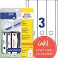 Produktbild: AVERY Zweckform Ordneretiketten L4759-25 weiß, 30 Blatt