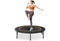 Produktbild: MERACH Fitnesstrampolin Fitness Trampolin, klappbar, leise und robuste, Trampoline bis 150 kg, Ø 120 cm, (1 tlg), Bungee-Rebounder trampolin für Erwachsene, Kinder, Indoor/Outdoor