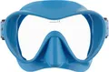 Produktbild: Cressi F1 Rahmenlose Tauchermaske - Taucherbrille Erwachsene zum Schnorcheln - Einzelscheibe Glas - Mikroschnallen - Dicht beim Tauchen - Unisex Schnorchelmaske Erwachsene - Blau