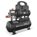 Produktbild: STAHLWERK Kompressor mit 9 L Tank (ST-98 Pro) – ölfrei & leise, 8 bar, 1,22 PS (0,9 kW), 170 l/min, 65 dB, Druckluftkompressor mit Brushless-Motoren, Silent-/Flüsterkompressor, Kolbenkompressor