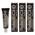 Produktbild: RefectoCil 3 Natural Brown naturbraun 3 x 15 ml Augenbrauenfarbe & Wimpernfarbe