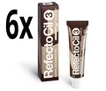 Produktbild: 6x RefectoCil Augenbrauenfarbe und Wimpernfarbe 15 ml Naturbraun 3