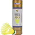 Produktbild: VICTOR Badminton-Bälle Nylon Shuttle 2000 Gold, Spielball, langsam, gelb, 6 Stück