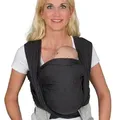 Produktbild: Hoppediz Babytragetuch, Dunkelgrau, Graphit, Textil, 70x0.1x460 cm, Baby on Tour, Babytragen & Tragetücher