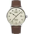 Produktbild: Automatikuhr aus Edelstahl mit beigem Zifferblatt, Zeppelin Hindenburg LZ129, Modell: 8056-5 - Creme