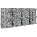Produktbild: vidaXL Gabionenwand mit Abdeckung Verzinkter Stahl 200x20x85 cm 143580
