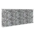 Produktbild: vidaXL Gabionen Wand mit Deckel 200x20x85cm Steingabionen Gabione Steinkorb