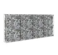 Produktbild: vidaXL Gabionenzaun, Gabionenwand mit Abdeckung Verzinkter Stahl 200×20×85 cm