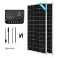 Produktbild: Renogy 12V 1kwh Solaranlage, Inselanlage Solar Set mit 200W 12V Monokristallin Solarmodul, 30A Solarladeregler Negativ-Erdung, Kabeln und Halterungen für Garten, Balkon, Camper, RV und Wohnmobil