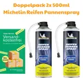 Produktbild: 2 x 500 ml MICHELIN Reifen Dicht Pannen Spray Dose bis 245 mm Auto Reifendicht