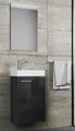 Produktbild: VCM 3-tlg Set | Waschplatz für Gäste WC | Gästebad | Waschtisch Toilette | Badmöbel Badezimmer Set - Slito SP