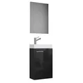 Produktbild: VCM my bath Badmöbel-Set 3-teilig Slito 914134 schwarz 41,0 x 22,0 x 130,0 cm