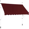 Produktbild: COSTWAY Klemmmarkise rot 200 cm