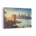 Produktbild: Wandbilder 120x80cm Leinwandbild New York Brücke Groß XXL Bilder Art Wanddeko