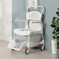 Produktbild: Etac Clean Toiletten/Duschrollstuhl 55 cm 2 arretierbare Räder
