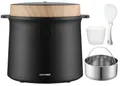 Produktbild: Concept RE4040 Reiskocher digital 2 l schwarz Holzdekor
