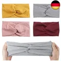 Produktbild: 4 Stück Stirnband Damen,Stirnband Mädchen,Haarreif Elastisch Breites Stirnband B