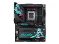 Produktbild: ASUS ROG STRIX X870E-H GAMING WIFI7 - Hatsune Miku Edition - Motherboard - ATX - Socket AM5 - AMD X870E Chipsatz - USB4, USB-C 3.2 Gen 2x2, USB-C 3.2 Gen2, USB 3.2 Gen 2, USB 3.2 Gen 1 - Wi-Fi 7, 5 Gigabit Ethernet, Bluetooth - Onboard-Grafik (CPU er
