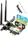Produktbild: Ubit WiFi Karte 5374 Mbit/s PCIe Netzwerkkarte Intel 802.11 6e/AX/AC PCI E WLAN