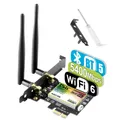 Produktbild: Ubit WiFi 6E AXE5400 PCIe Karte Intel AX210 Tri-Band