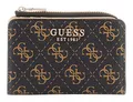 Produktbild: GUESS Laurel SLG Zip Around Wallet Geldbörse Brown Logo dunkelbraun hellbraun