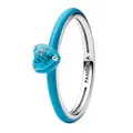 Produktbild: PANDORA Türkisfarbener Herz-Stein Ring aus Sterling-Silber, aus der ME Kollektion, Gr. 54, 193828C01-54