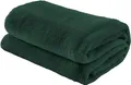 Produktbild: Erwin Müller Teddy-Fleece-Wohndecke Salerno, Fleece-Decke, Kuscheldecke tannengrün Größe 130x170 cm - flauschig weich, pflegeleicht