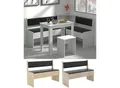 Produktbild: VCM Holz Eckbank Sitzbank Bank mit Truhe für den Esstisch Maße H. 80 x B. 110 x T. 42 cm Esal Breite 110 cm