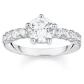 Produktbild: THOMAS SABO Fingerring Ring Silver Solitaire White (Set) weiß M