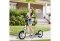 Produktbild: HOMCOM Scooter Kinderscooter Tretroller Cityroller Gummi Aluminium Weiß, (Kinderscooter, 1 tlg., Tretroller), 120L x 58B x 85-95H cm