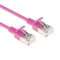 Produktbild: ACT CAT6a LAN Kabel Dünn 3.8mm, U/FTP LSZH, 0,50M, Rose –DC7400