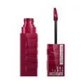 Produktbild: Maybelline New York flüssiger Lippenstift, Liquid Lipstick mit 16 Stunden Halt und glänzendem Finish, Super Stay Vinyl Ink, Nr. 30 Unrivaled, 4,2 ml