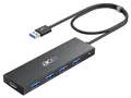 Produktbild: acer USB 3.0 Hub mit USB-C-Stromversorgung, Ultra Slim Typ-A Verteiler 4 Ports Multiport Adapter für PC, Laptop, Tastatur, Maus, HDD, MacBook Pro/Air, iMac, Surface Pro, macOS Windows Linux usw.-60cm