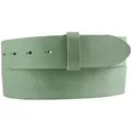 Produktbild: BELTINGER Ledergürtel Wechselgürtel aus weichem Vollrindleder Used-Look 4 cm - Druckknopf-Gü (1-St) grün 90 cm (Gesamtlänge 105 cm)