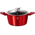 Produktbild: BerlingerHaus Casserole With Lid 24 cm Burgund Metalic (24 cm, Kochtopf, Aluminium) (BH/1257N)