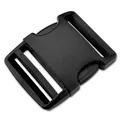 Produktbild: AceCamp® Duraflex Steckverschluss [1x50mm – schwarz] - Gurtbefestigung Kofferverschluss - Rucksackverschluss - Einfache Anbringung - Robuste Schnalle.