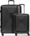 Produktbild: REDOLZ mit Laptopfach Essentials 14 Trolley Set 2-teilig ( S Exp. Front Pocket ) Black Metallic schwarz 54cm