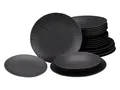 Produktbild: CreaTable, 24414, Vesuvio Schwarz, Tellerset 18-tlg, Steinzeug
