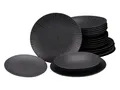 Produktbild: CreaTable Vesuvio Schwarz Tellerset 18-tlg Steinzeug