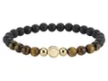 Produktbild: LIEBESKIND BERLIN Armband Beads mit Logotag in Edelstahl IP Gold LJ-0089-B-17